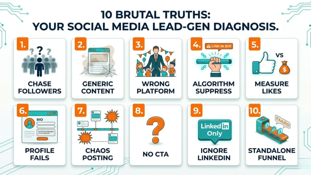 10 brutal truths your social media lead-gen diagnosis