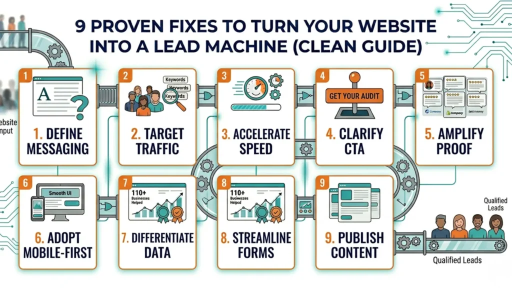 9 Proven fixes to turn your website into a lead machine